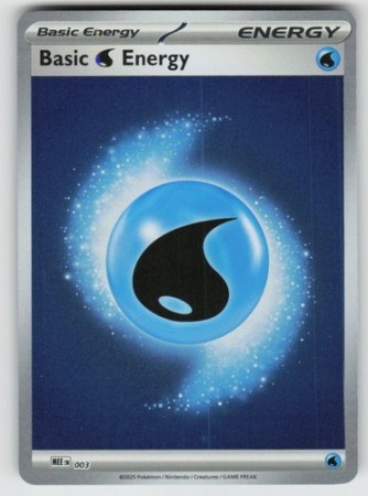 Basic Water Energy [Reverse Holo] #3 Pokemon Mega Evolution Energy