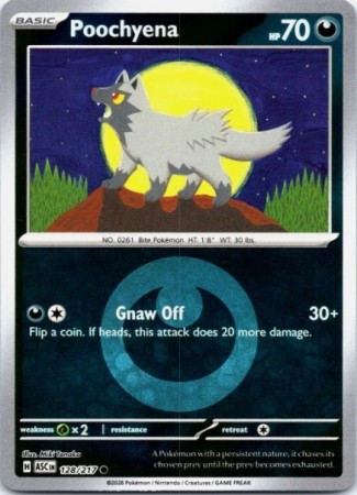 Poochyena [Energy] #128 Pokemon Ascended Heroes 