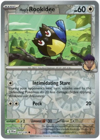 Hop's Rookidee [Reverse Holo] #133 Pokemon Journey Together