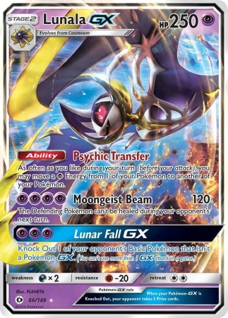 Lunala GX #66 Pokemon Sun & Moon