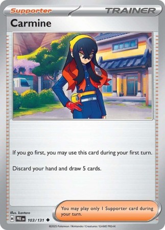 Carmine #103 Pokemon Prismatic Evolutions