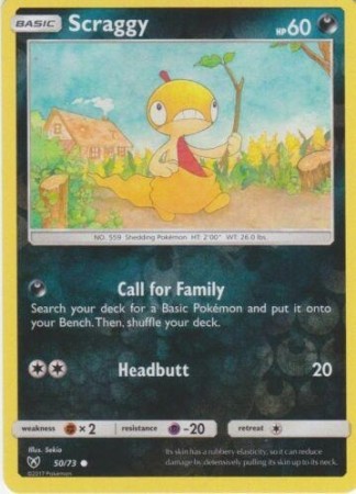 Scraggy [Reverse Holo] #50 Pokemon Shining Legends