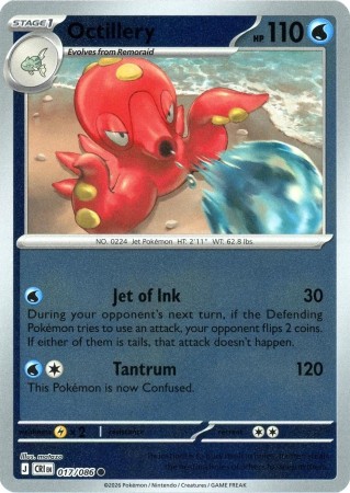 Octillery [Reverse Holo] #17 Pokemon Chaos Rising
