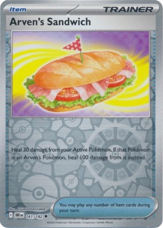 Arven's Sandwich [Reverse Holo] #161 Pokemon Destined Rivals