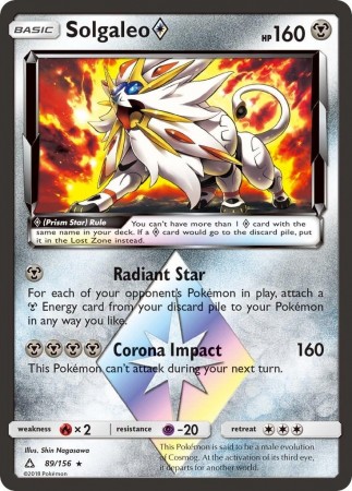 Solgaleo Prism Star #89 Pokemon Ultra Prism