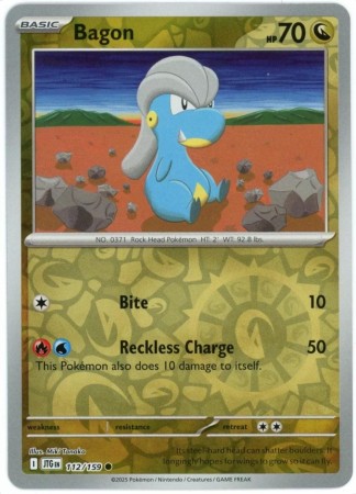 Bagon [Reverse Holo] #112 Pokemon Journey Together