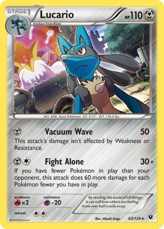 Lucario #63 Pokemon Fates Collide