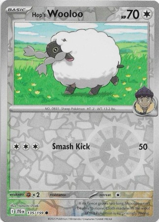 Hop's Wooloo [Reverse Holo] #135 Pokemon Journey Together