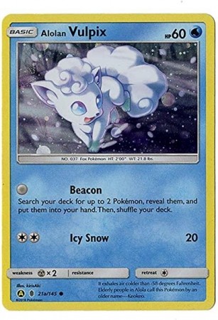 Alolan Vulpix #21a Pokemon Guardians Rising