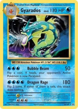 Gyarados #34 Pokemon Evolutions