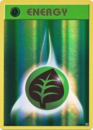 Grass Energy [Reverse Holo] #91 Pokemon Evolutions