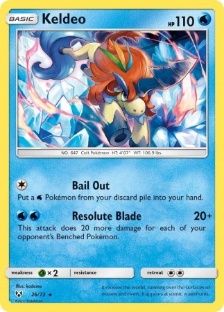 Keldeo #26 Pokemon Shining Legends