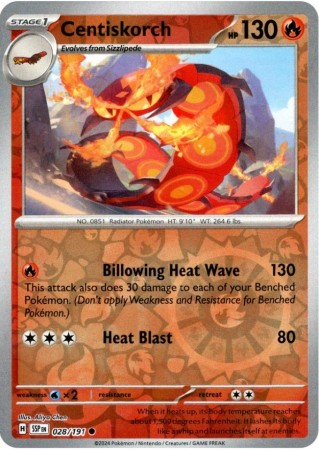 Centiskorch [Reverse Holo] #28 Pokemon Surging Sparks