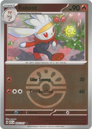 Raboot [Ball] #37 Pokemon Ascended Heroes
