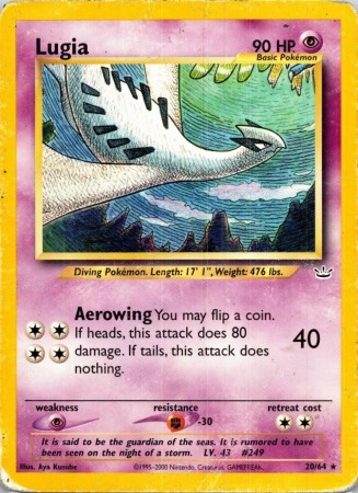 Lugia #20 Pokemon Neo Revelation