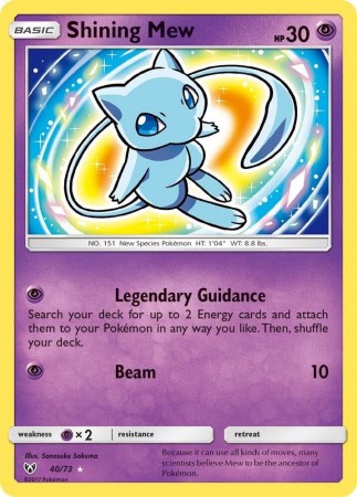 Shining Mew #40 Pokemon Shining Legends