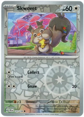 Skwovet [Reverse Holo] #131 Pokemon Journey Together