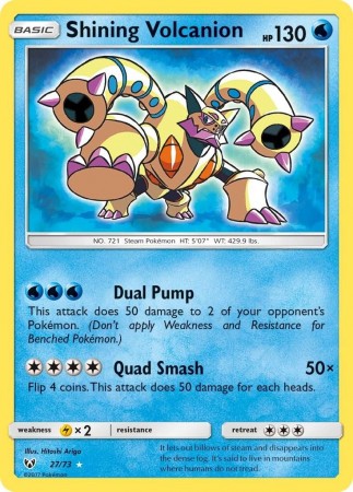 Shining Volcanion #27 Pokemon Shining Legends