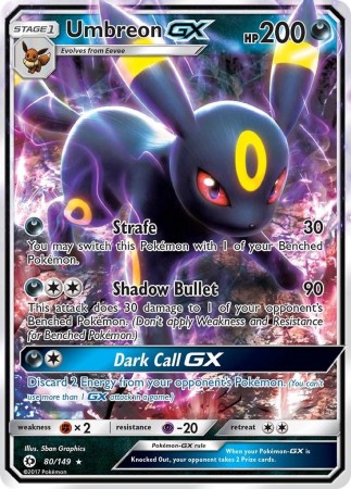 Umbreon GX #80 Pokemon Sun & Moon