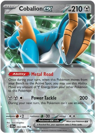 Cobalion ex #64 Pokemon Chaos Rising