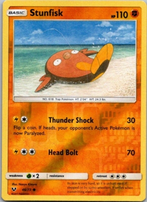 Stunfisk [Reverse Holo] #46 Pokemon Shining Legends