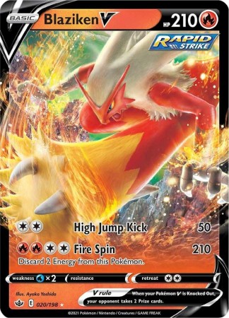 Blaziken V #20 Pokemon Chilling Reign