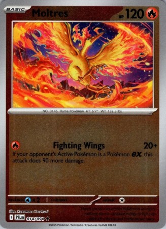 Moltres [Reverse Holo] #14 Pokemon Phantasmal Flames