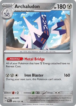 Archaludon #70 Pokemon Prismatic Evolutions