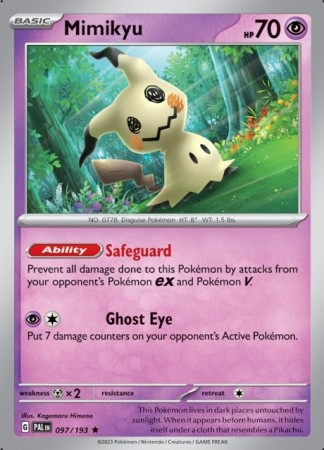 Mimikyu #97 Pokemon Paldea Evolved