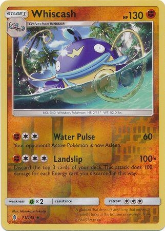 Whiscash [Reverse Holo] #71 Pokemon Guardians Rising