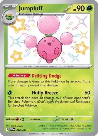 Jumpluff #98 Pokemon Paldean Fates 
