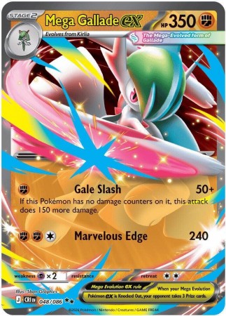 Mega Gallade ex #48 Pokemon Chaos Rising