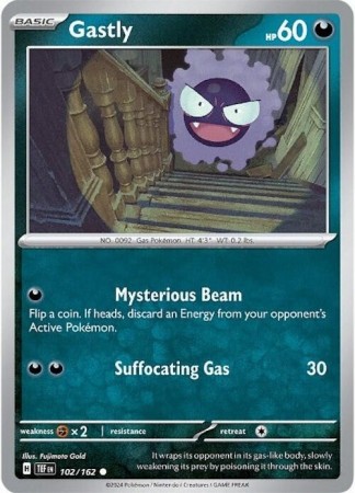 Gastly [Reverse Holo] #102 Pokemon Temporal Forces