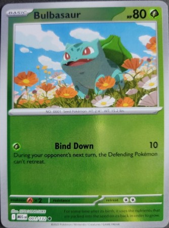 Bulbasaur [Reverse Holo] #1 Pokemon Mega Evolution
