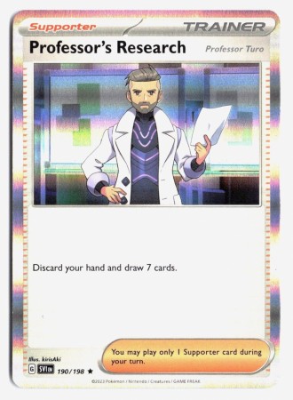 Professor's Research: Professor Turo [Holo] #190 Pokemon Scarlet & Violet