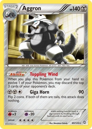 Aggron #80 Pokemon Dragons Exalted