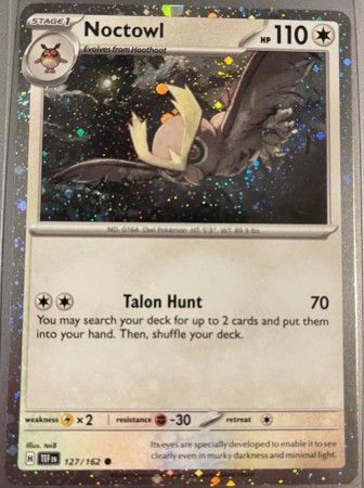 Noctowl [Cosmos Holo] #127 Pokemon Temporal Forces