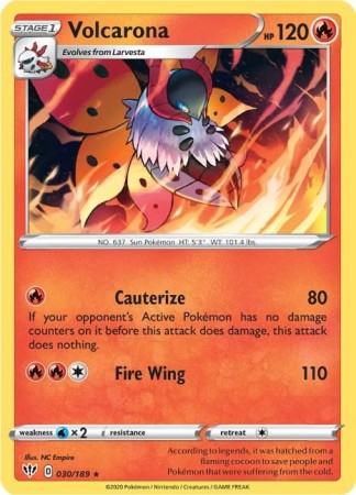 Volcarona #30 Pokemon Darkness Ablaze