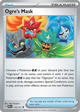 Ogre's Mask #118 Pokemon Prismatic Evolutions