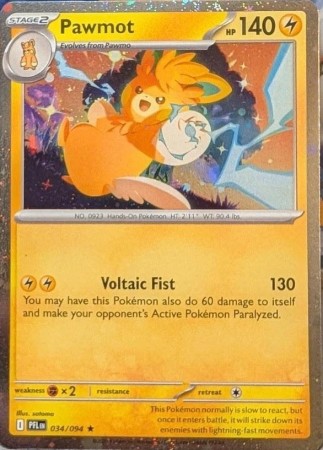 Pawmot [Cosmos Holo] #34 Pokemon Phantasmal Flames