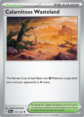 Calamitous Wasteland #175 Pokemon Paldea Evolved