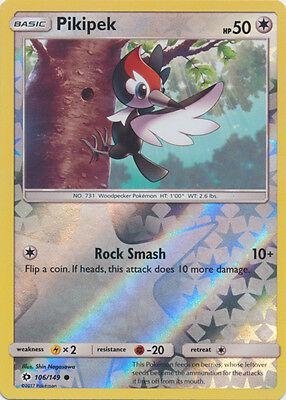 Pikipek [Reverse Holo] #106 Pokemon Sun & Moon 