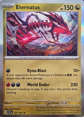 Eternatus #141 Pokemon Surging Sparks