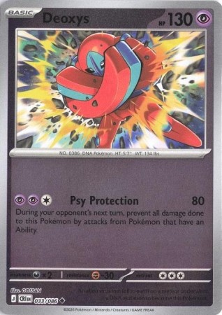 Deoxys [Reverse Holo] #33 Pokemon Chaos Rising