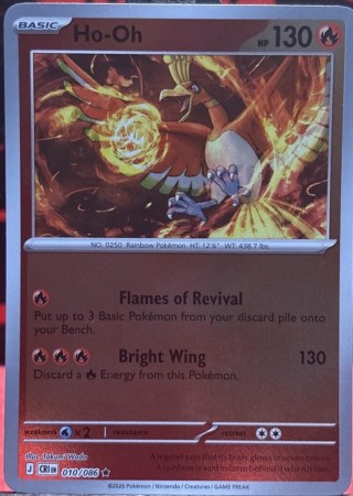 Ho-Oh [Reverse Holo] #10 Pokemon Chaos Rising