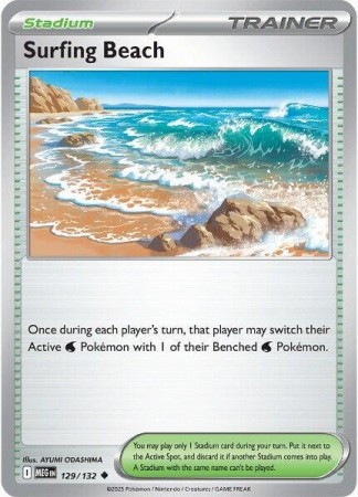 Surfing Beach #129 Pokemon Mega Evolution