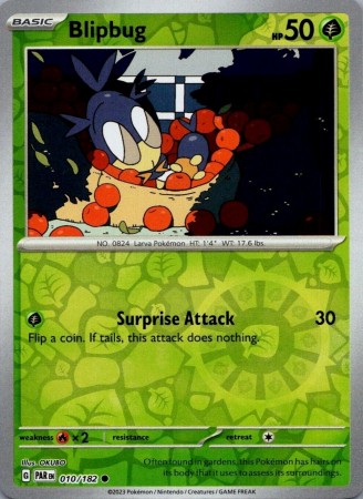 Blipbug [Reverse Holo] #10 Pokemon Paradox Rift