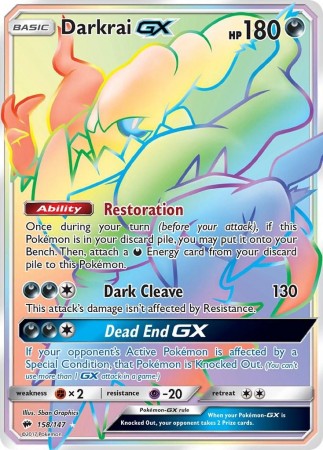 Darkrai GX #158 Pokemon Burning Shadows