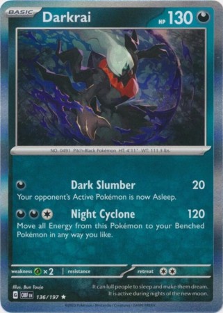 Darkrai [Holo] #136 Pokemon Obsidian Flames
