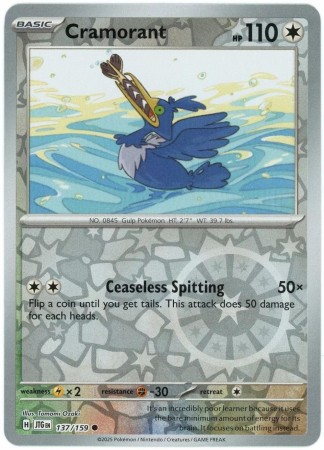 Cramorant [Reverse Holo] #137 Pokemon Journey Together